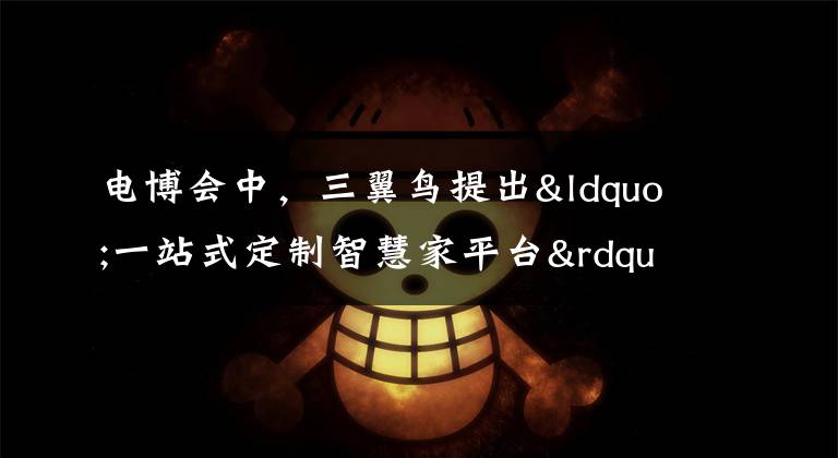 电博会中,三翼鸟提出“一站式定制智慧家平台”