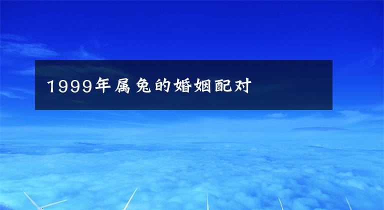 1999年属兔的婚姻配对