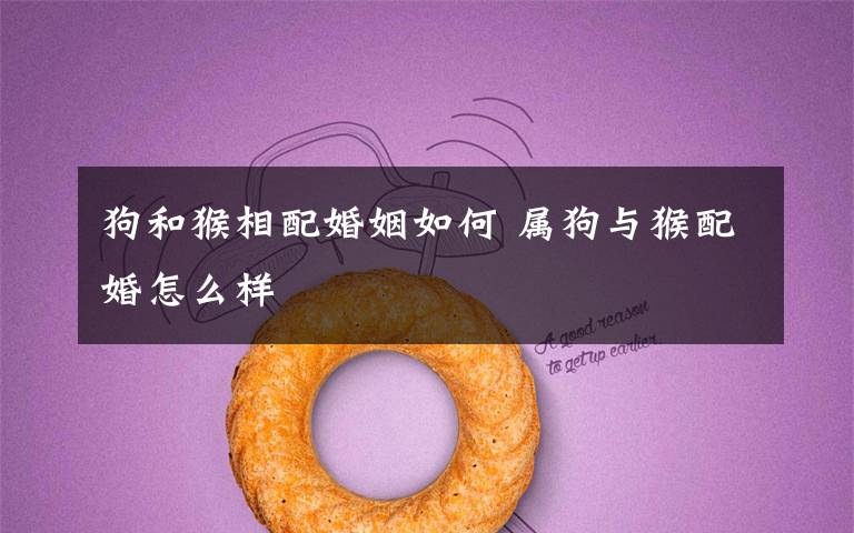 狗和猴相配婚姻如何 属狗与猴配婚怎么样