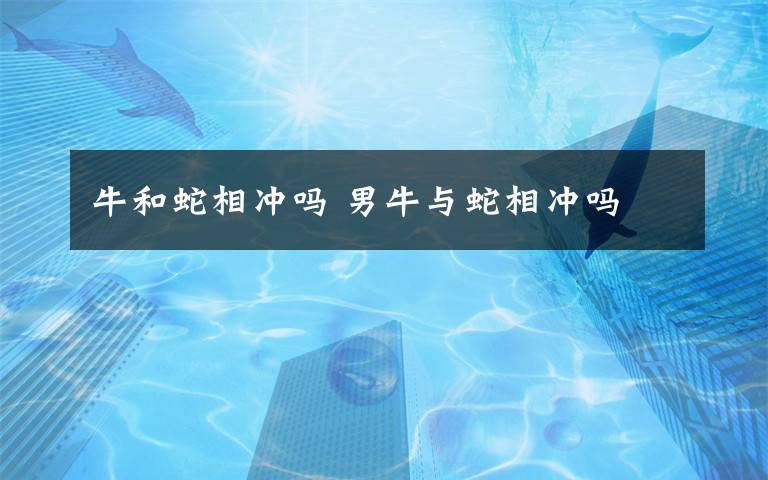 牛和蛇相冲吗 男牛与蛇相冲吗