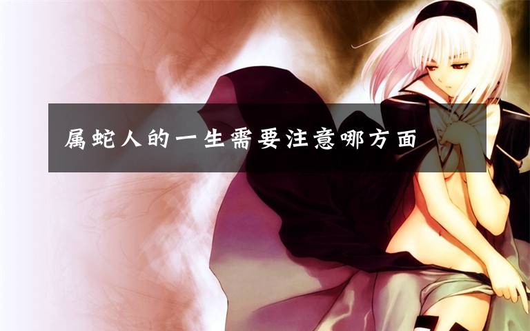 属蛇人的一生需要注意哪方面