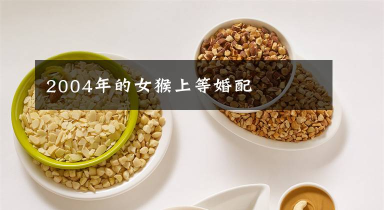 2004年的女猴上等婚配