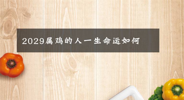 2029属鸡的人一生命运如何