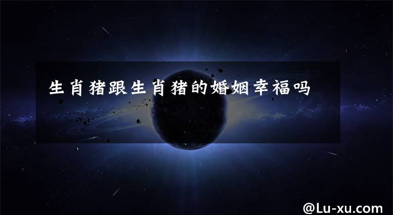 生肖猪跟生肖猪的婚姻幸福吗