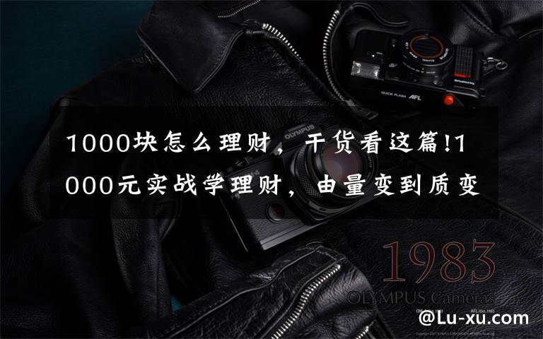 1000块怎么理财，干货看这篇!1000元实战学理财，由量变到质变