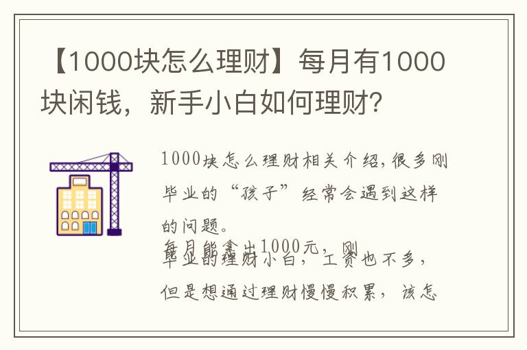 【1000块怎么理财】每月有1000块闲钱,新手小白如何理财?