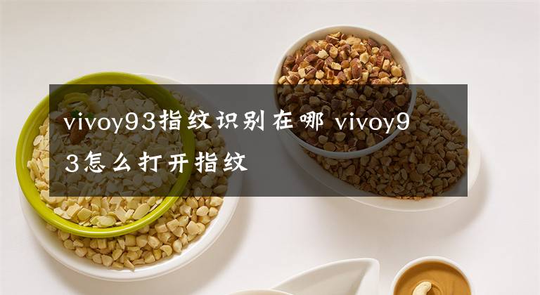 vivoy93指纹识别在哪 vivoy93怎么打开指纹