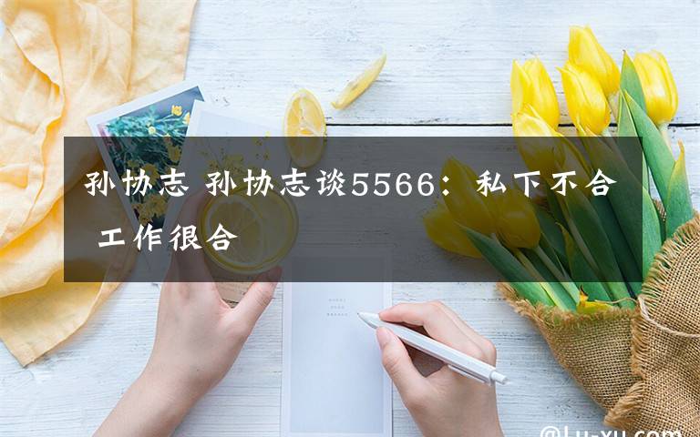孙协志 孙协志谈5566：私下不合 工作很合