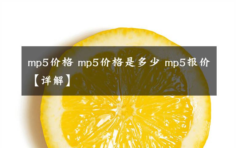 mp5价格 mp5价格是多少 mp5报价【详解】