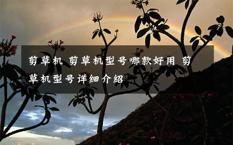 剪草机 剪草机型号哪款好用 剪草机型号详细介绍