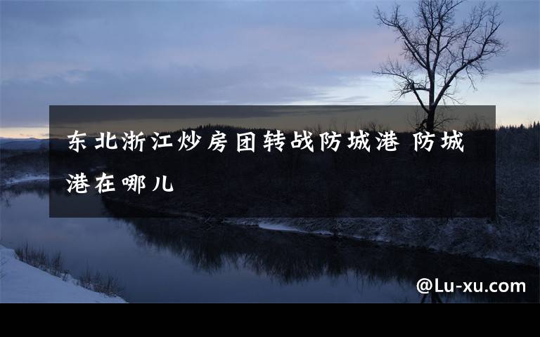 东北浙江炒房团转战防城港 防城港在哪儿