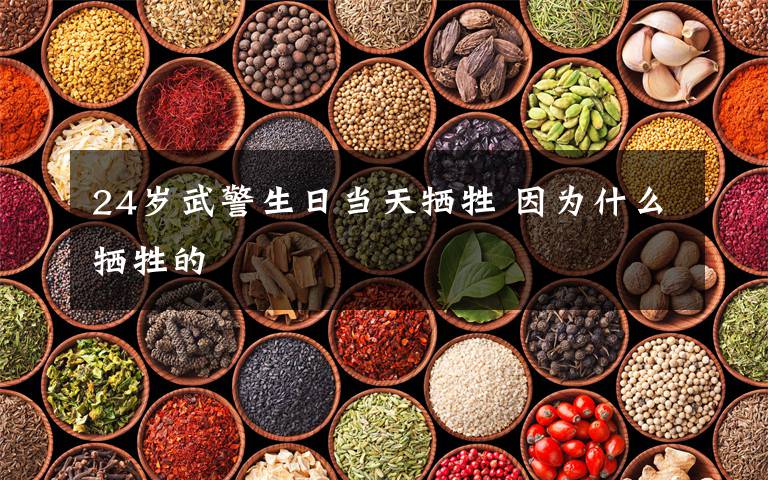 24岁武警生日当天牺牲 因为什么牺牲的