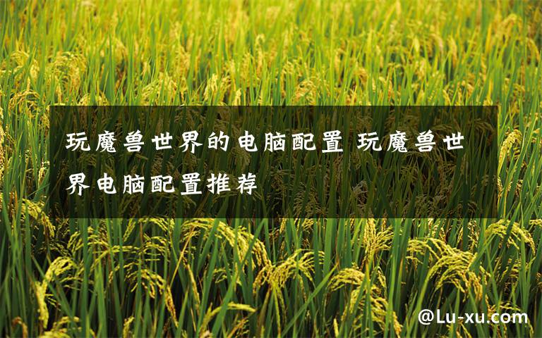 玩魔兽世界的电脑配置 玩魔兽世界电脑配置推荐