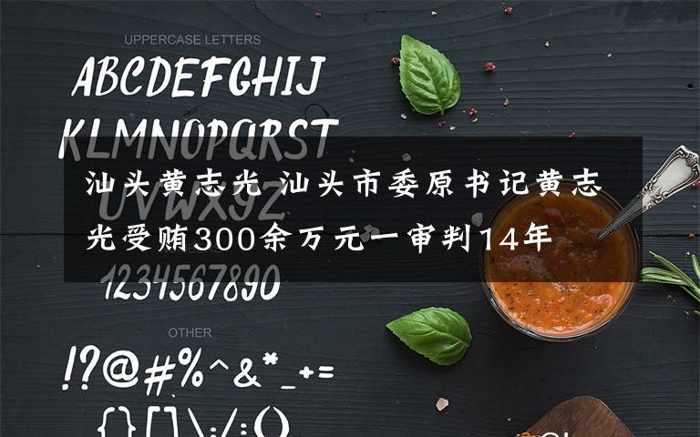 汕头黄志光 汕头市委原书记黄志光受贿300余万元一审判14年