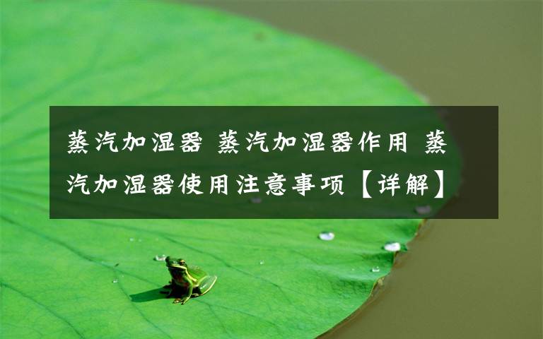 蒸汽加湿器 蒸汽加湿器作用 蒸汽加湿器使用注意事项【详解】