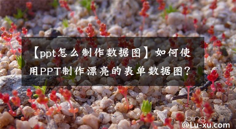 【ppt怎么制作数据图】如何使用PPT制作漂亮的表单数据图?