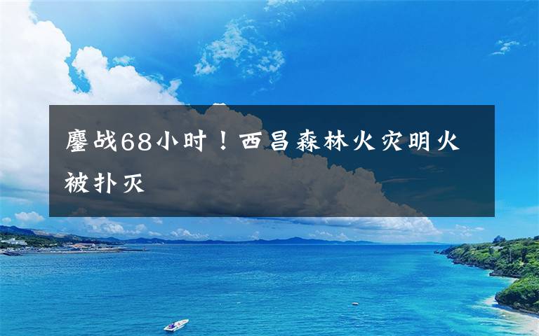 鏖战68小时!西昌森林火灾明火被扑灭