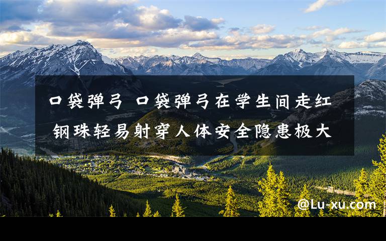 口袋弹弓 口袋弹弓在学生间走红 钢珠轻易射穿人体安全隐患极大