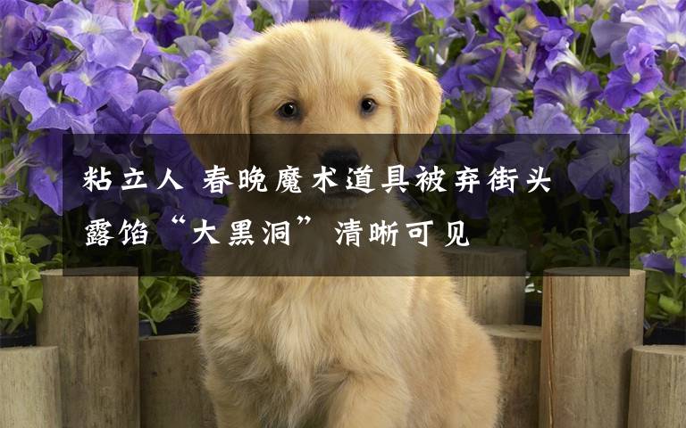 粘立人 春晚魔术道具被弃街头 露馅“大黑洞”清晰可见