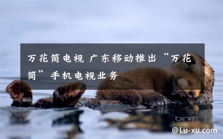 万花筒电视 广东移动推出“万花筒”手机电视业务