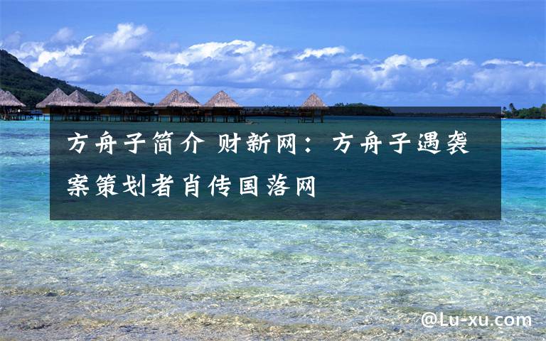 方舟子简介 财新网:方舟子遇袭案策划者肖传国落网