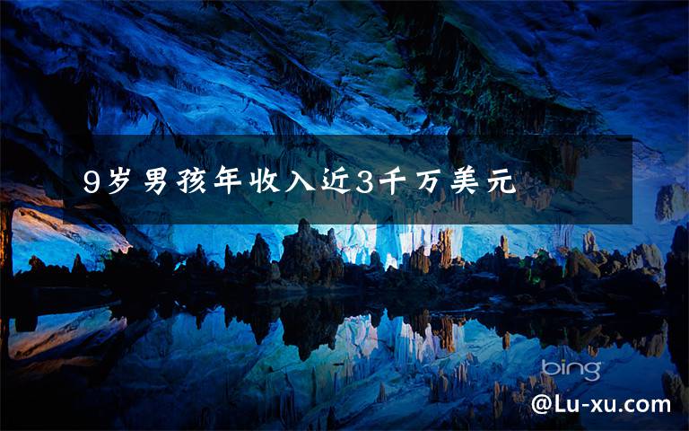 9岁男孩年收入近3千万美元