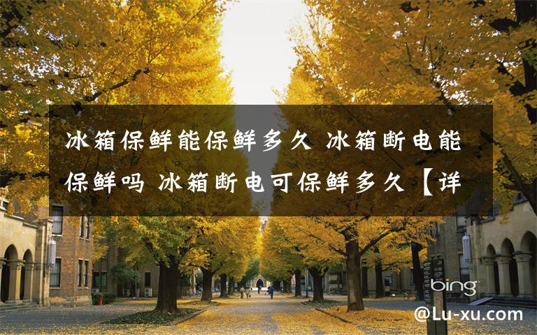 冰箱保鲜能保鲜多久 冰箱断电能保鲜吗 冰箱断电可保鲜多久【详解】