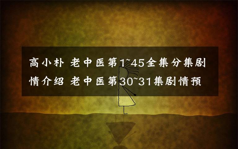 高小朴 老中医第1~45全集分集剧情介绍 老中医第30~31集剧情预告
