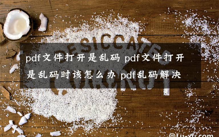 pdf文件打开是乱码 pdf文件打开是乱码时该怎么办 pdf乱码解决方法【图文】