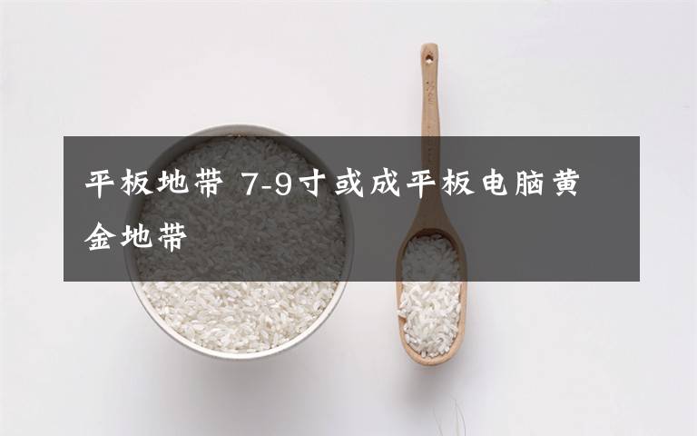 平板地带 7-9寸或成平板电脑黄金地带