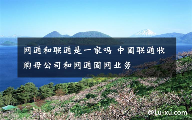 网通和联通是一家吗 中国联通收购母公司和网通固网业务