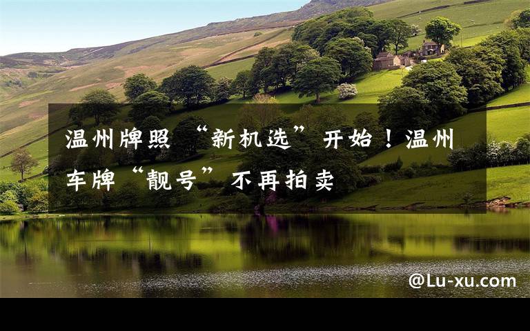 温州牌照 “新机选”开始!温州车牌“靓号”不再拍卖