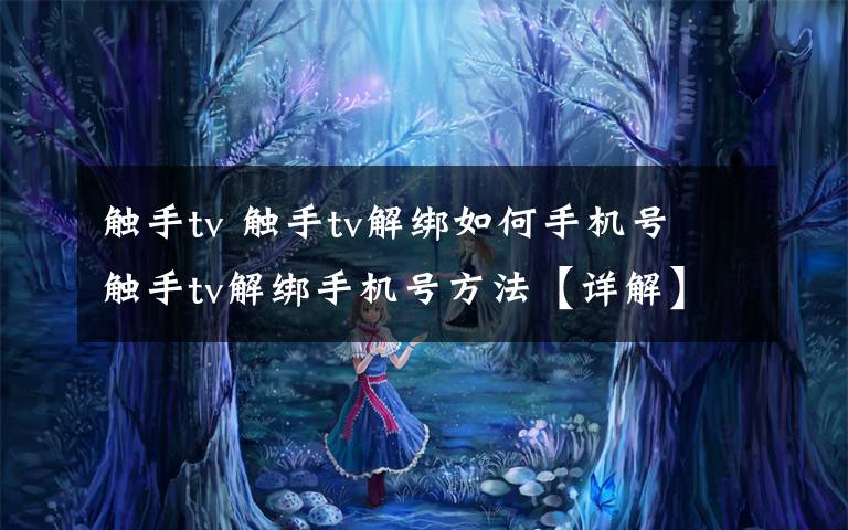 触手tv 触手tv解绑如何手机号 触手tv解绑手机号方法【详解】