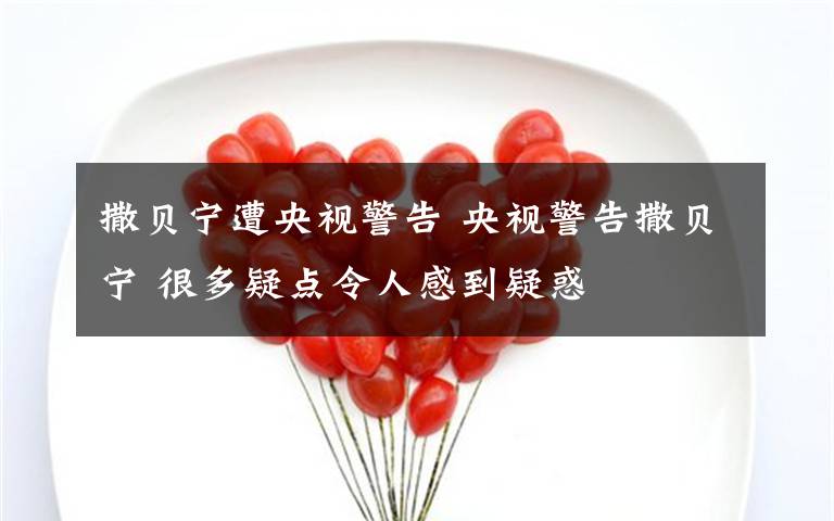 撒贝宁遭央视警告 央视警告撒贝宁 很多疑点令人感到疑惑