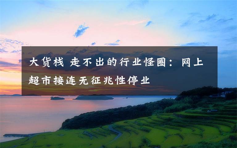 大货栈 走不出的行业怪圈:网上超市接连无征兆性停业