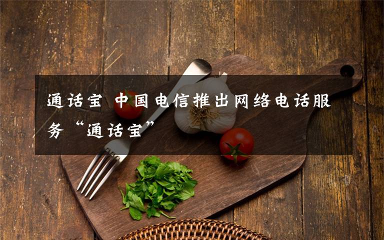 通话宝 中国电信推出网络电话服务“通话宝”