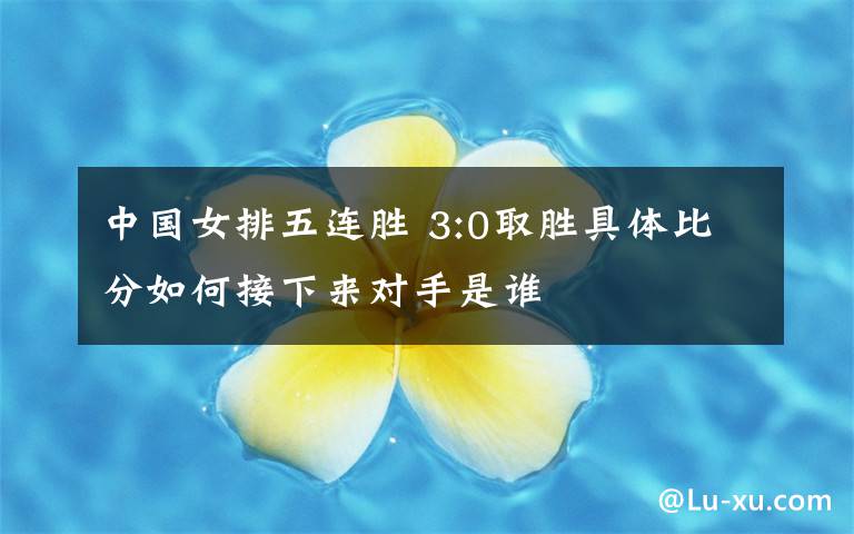 中国女排五连胜 3:0取胜具体比分如何接下来对手是谁