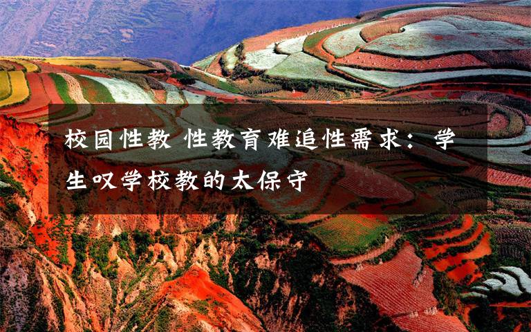 校园性教 性教育难追性需求:学生叹学校教的太保守