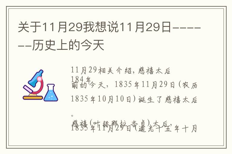 关于11月29我想说11月29日------历史上的今天