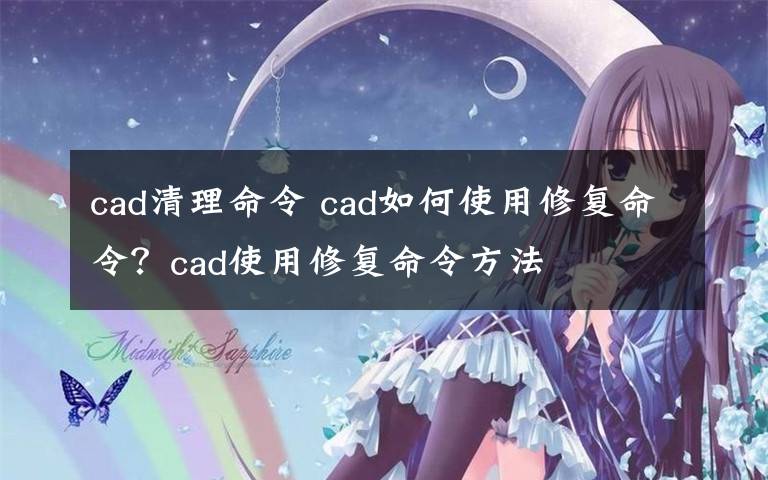 cad清理命令 cad如何使用修复命令?cad使用修复命令方法