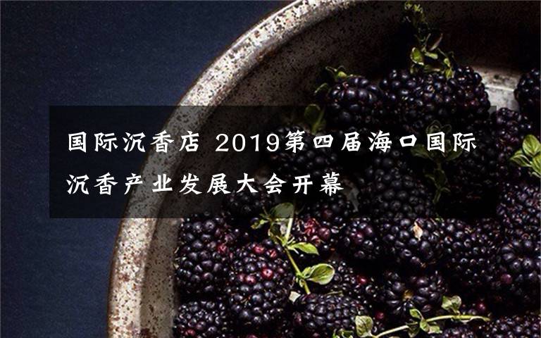 国际沉香店 2019第四届海口国际沉香产业发展大会开幕