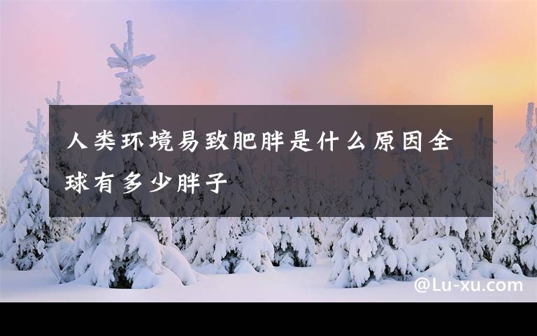 人类环境易致肥胖是什么原因全球有多少胖子