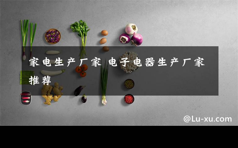 家电生产厂家 电子电器生产厂家推荐