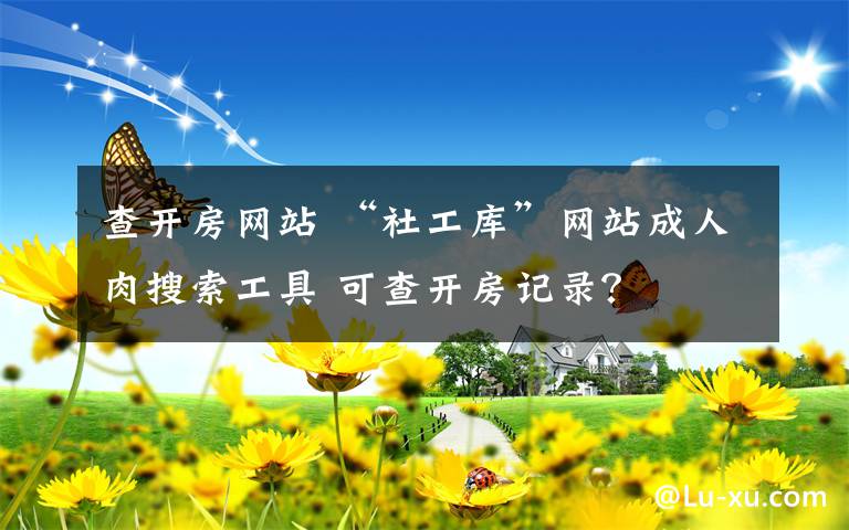 查开房网站 “社工库”网站成人肉搜索工具 可查开房记录?