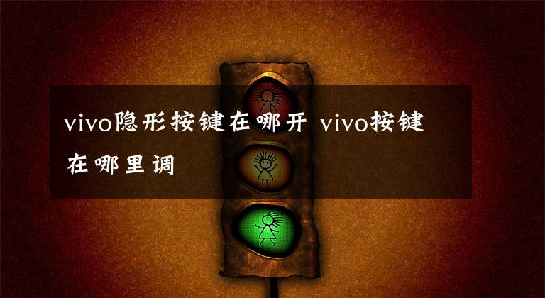 vivo隐形按键在哪开 vivo按键在哪里调