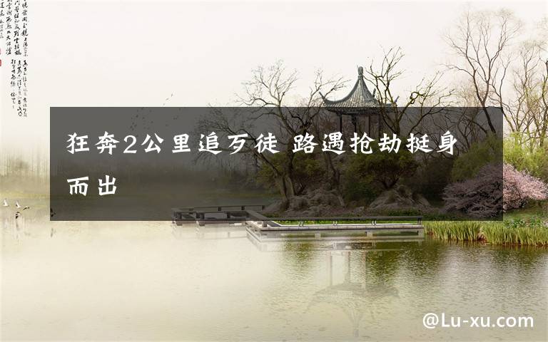 狂奔2公里追歹徒 路遇抢劫挺身而出