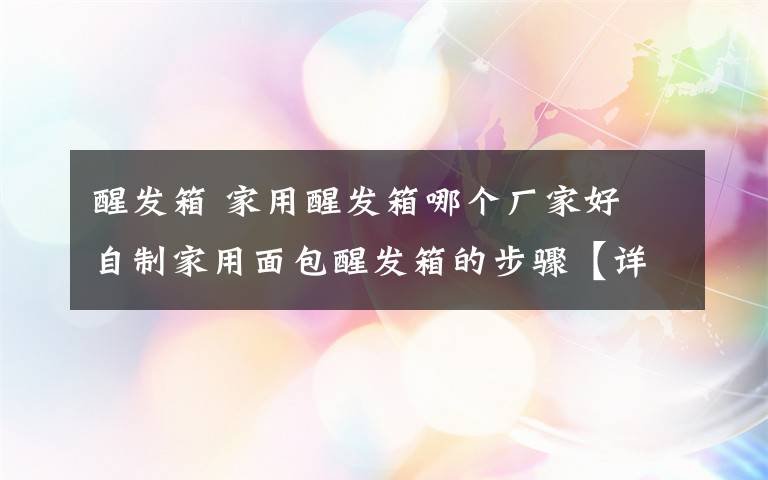 醒发箱 家用醒发箱哪个厂家好 自制家用面包醒发箱的步骤【详解】