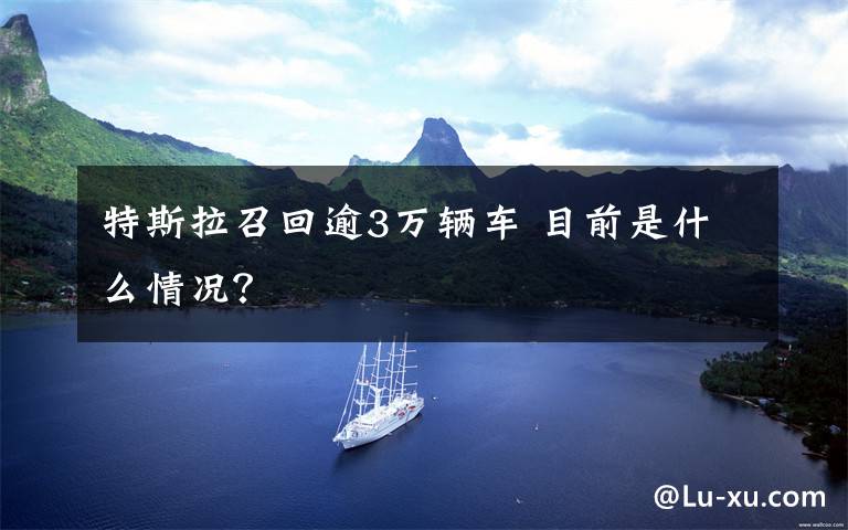 特斯拉召回逾3万辆车 目前是什么情况?