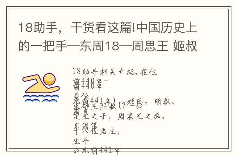 18助手,干货看这篇!中国历史上的一把手—东周18—周思王 姬叔