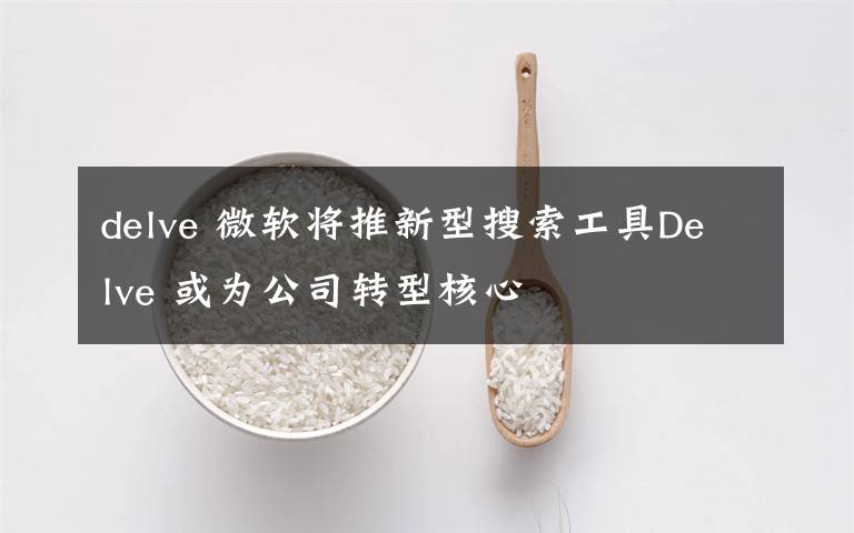 delve 微软将推新型搜索工具Delve 或为公司转型核心
